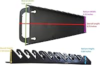 Vista 4 de JSP Manufacturing Bandeja organizadora de llaves de plástico portátil con 10 herramientas (4, negro)