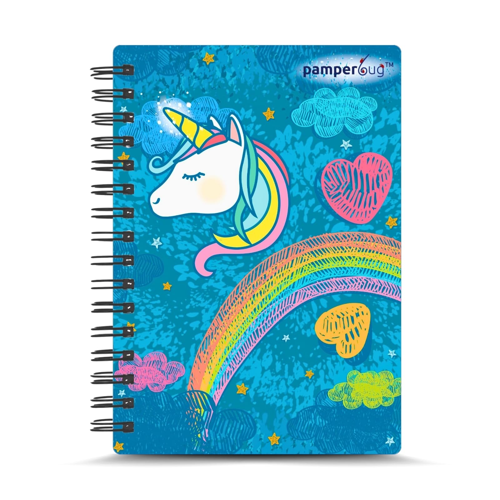 PAMPERBUG Notebook Diary for Girls and Women (A5, 80 GSM, 168 Ruled Pages)