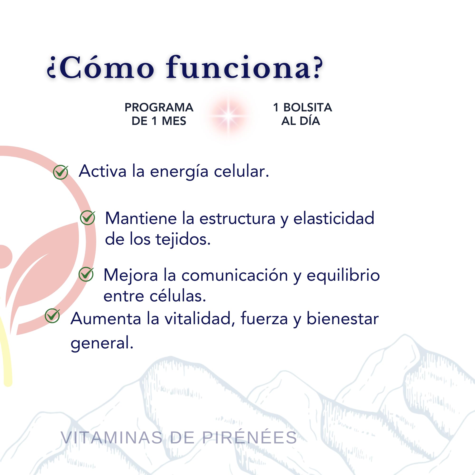 Colágeno Marino Hidrolizado + Ácido Hialurónico + Magnesio + Omega 3 + Complejo B – Antiedad, Energía y Salud Celular | Vitaminas de Pyrenees | 28 Sobres Diarios | Bright Naturo