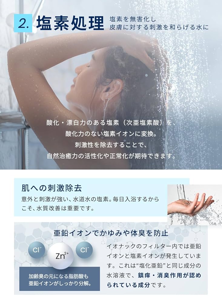 ionac シャワーヘッド 楽天市場】イオナック 海外配送 シャワーヘッド ionac 軟水化