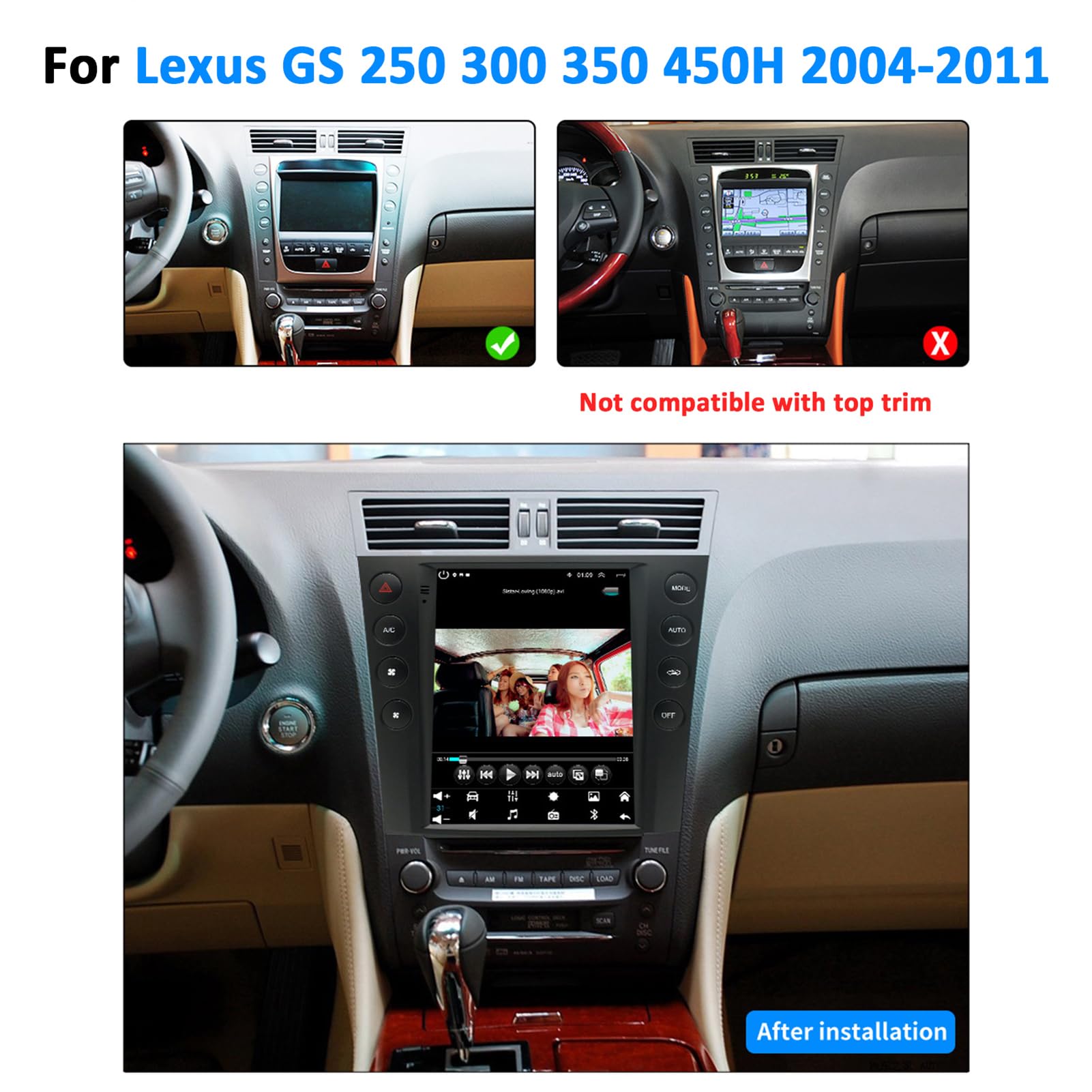 Amazon.co.jp: ASHOIH 互換品 レクサス GS 250 300 350 450H 2005-2011