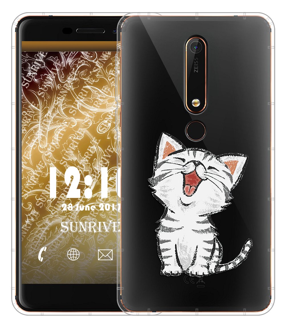 WUACYEAMING Cover per Nokia 6.1/Nokia 6 VERSION 2018,Cover Case in
