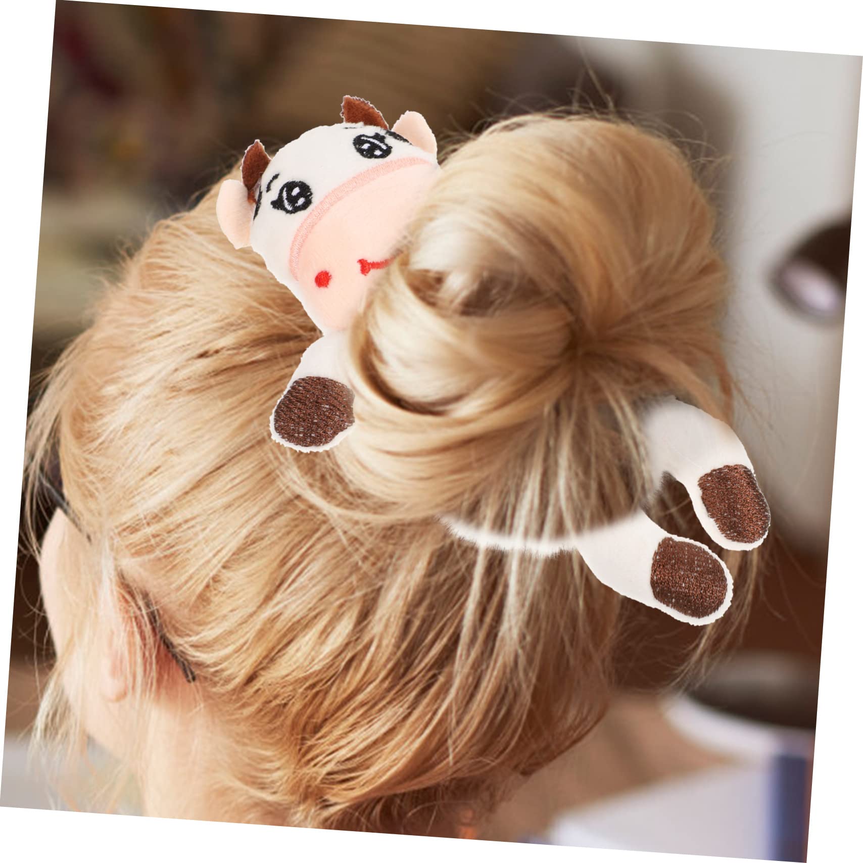 Healeved 18piezas Coleteros De Animales De Peluche Para De Cabello Diseño De Panda Conejo y Accesorios Elásticos Para Peinados