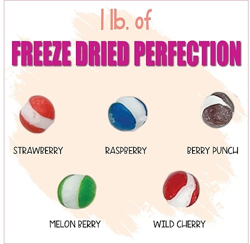 Vista 134 de Fruit Crunch - Caramelos liofilizados originales de 1 libra, surtido de sabores liofilizados de caramelo de fresa, naranja, limón, uva y lima
