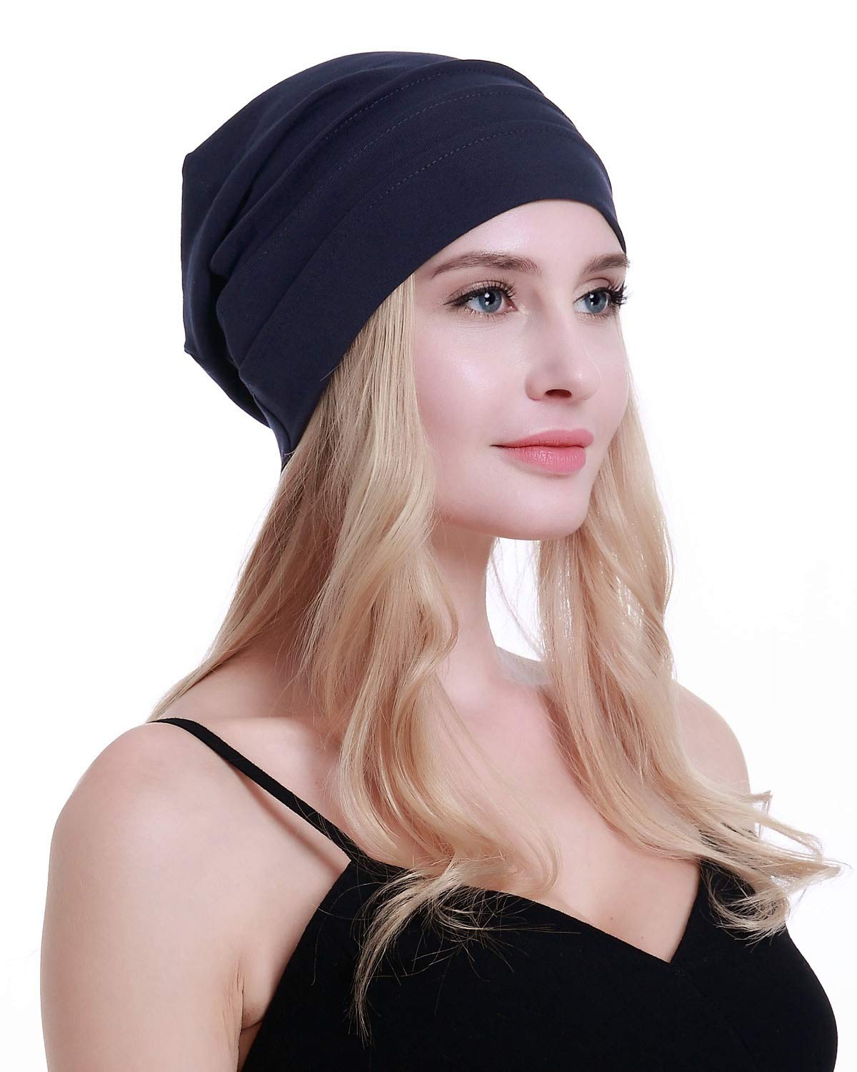 osvyo Copricapo in cotone da chemioterapia, per donne affette da cancro, perdita di capelli, morbido, in confezione sigillata