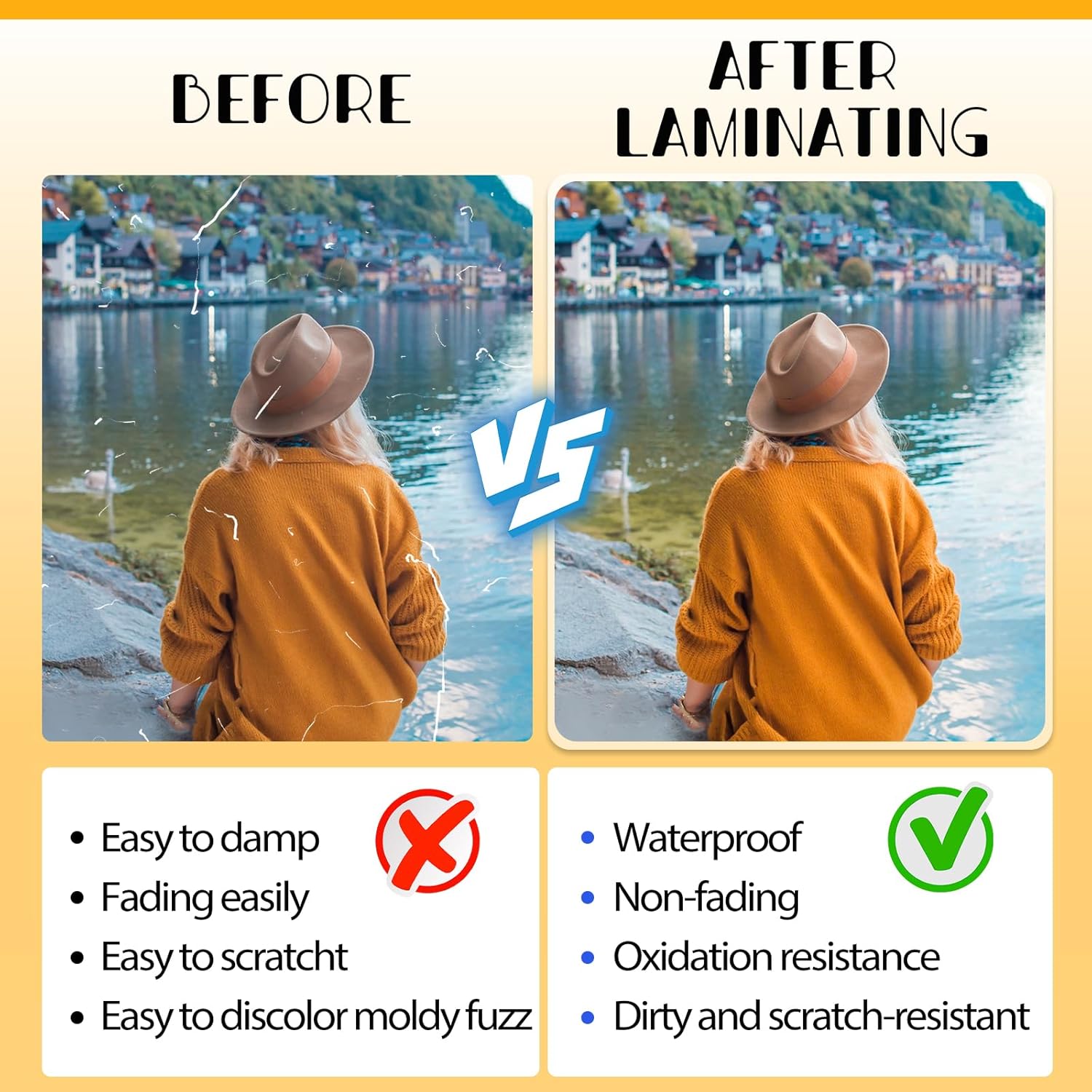 500 Pack Laminating Sheets, Holds 8.5 x 11 Inch Sheets, 3 mil, 9 x 11.5 Inches Thermal Laminating Pouches Lamination Sheet Paper for Laminator, Clear, Letter Size, Office and School Supplies