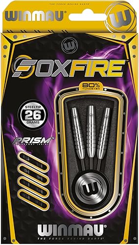 Miniatura 3 de Winmau Foxfire 90% Tungsten Darts with Prism Flights and Shafts (Stems) Steel & Soft Tips