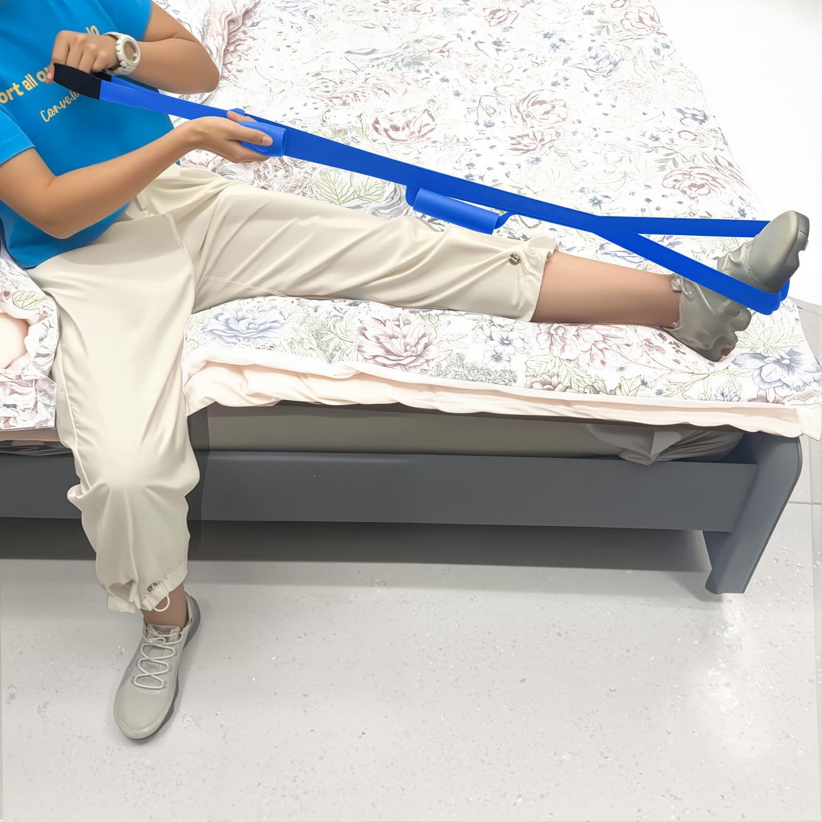 42 Inch Leg Lifter,Leg Lifter After Hip Replacement with Large Foot Loop,Mobility Aid for Disables and Elderly,Leg Lifter Strap for Knee Replacement Recovery Aids(Black) — Amazon image 7