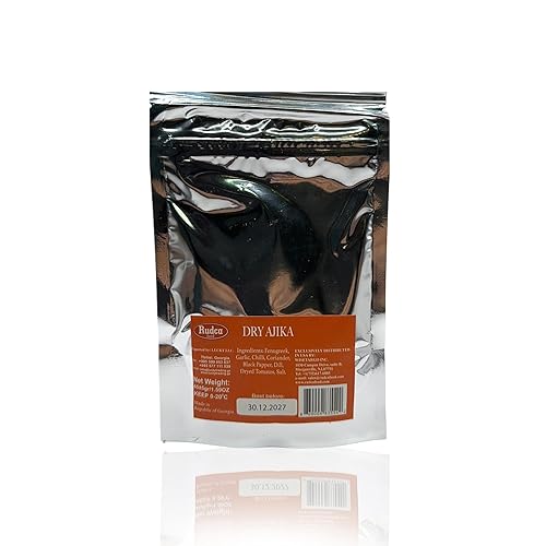 Miniatura 2 de Rudca Food Adjika seco, condimento tradicional georgiano, mezcla de especias totalmente natural, sin gluten, ajo y profundamente aromático y
