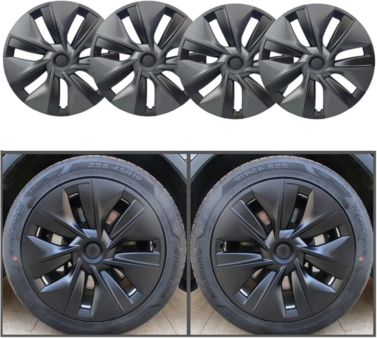 19インチホイールキャップ テスラ モデルY 2018-2024 4個 自動車