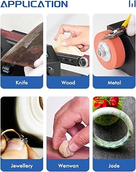 Electric Mini Belt Sander with Knife Beveling Jig 1.2x15in Electric Belt Sander for Knife Making Upgrade Knife Sharpening BeltSander for Wood Metal Knife Leather