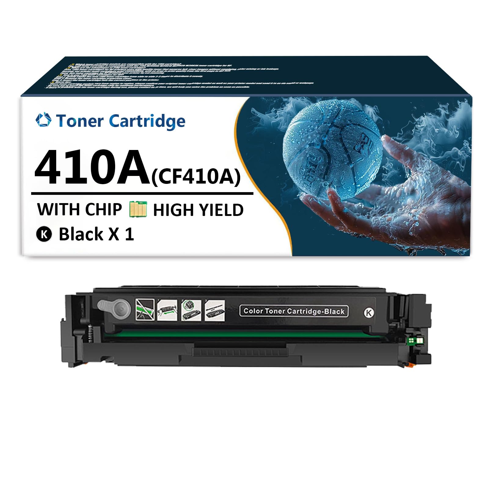 ADFZAT 410A Toner Cartridge Replacement for HP 410A CF410A CF411A CF413A CF412A Toner Cartridges Compatible for HP Color LaserJet Pro M452dn M452dw