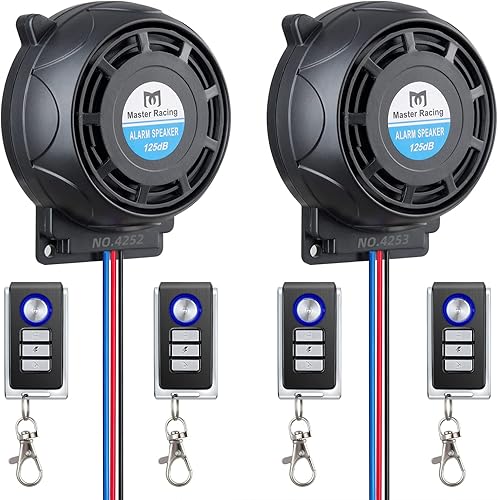 Sistema de alarma inalámbrico RUPSE para motocicleta, bicicleta, antirrobo, seguridad antirrobo, doble control remoto, cuerno Warner sensibilidad