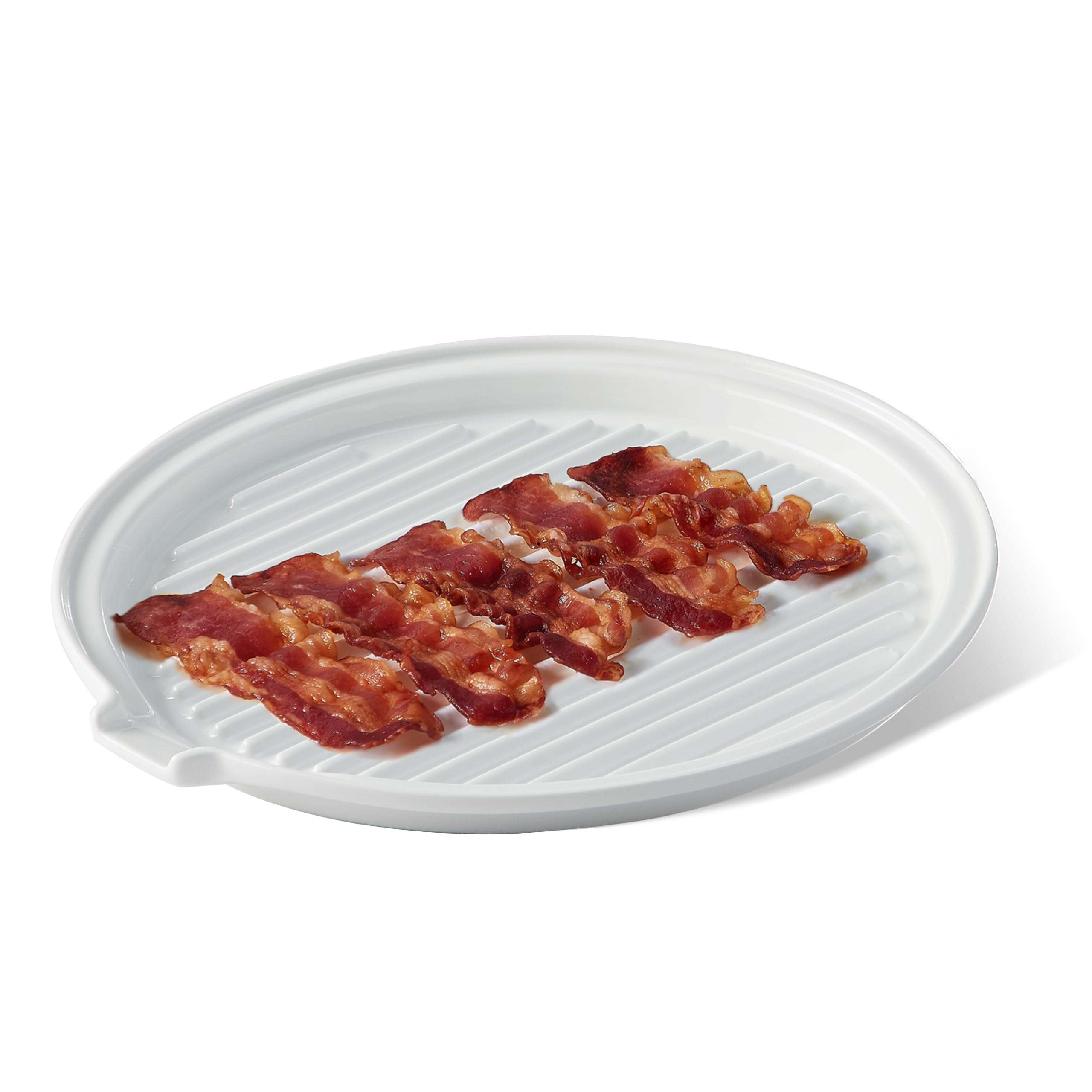 ONEMORE Microwave Bacon Tray Ceramic