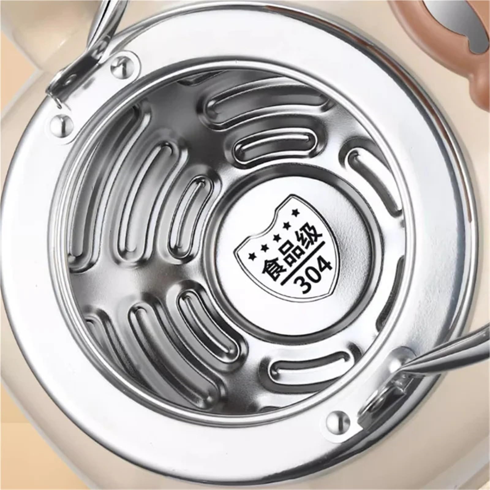 bollitore acqua Bollitore con fischio in acciaio inox 304, base a riscaldamento rapido, capacità 6 l, fornello a gas spesso, a induzione(6L)