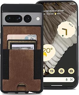 JGY Google Pixel 7 Pro Case Leather Wallet, Pixel 7 Pro Wallet case with Card Slots PU Leather Card Holder Rugged Non-Slip Full Body Drop Protector Back case for Pixel 7 Pro (Brown)