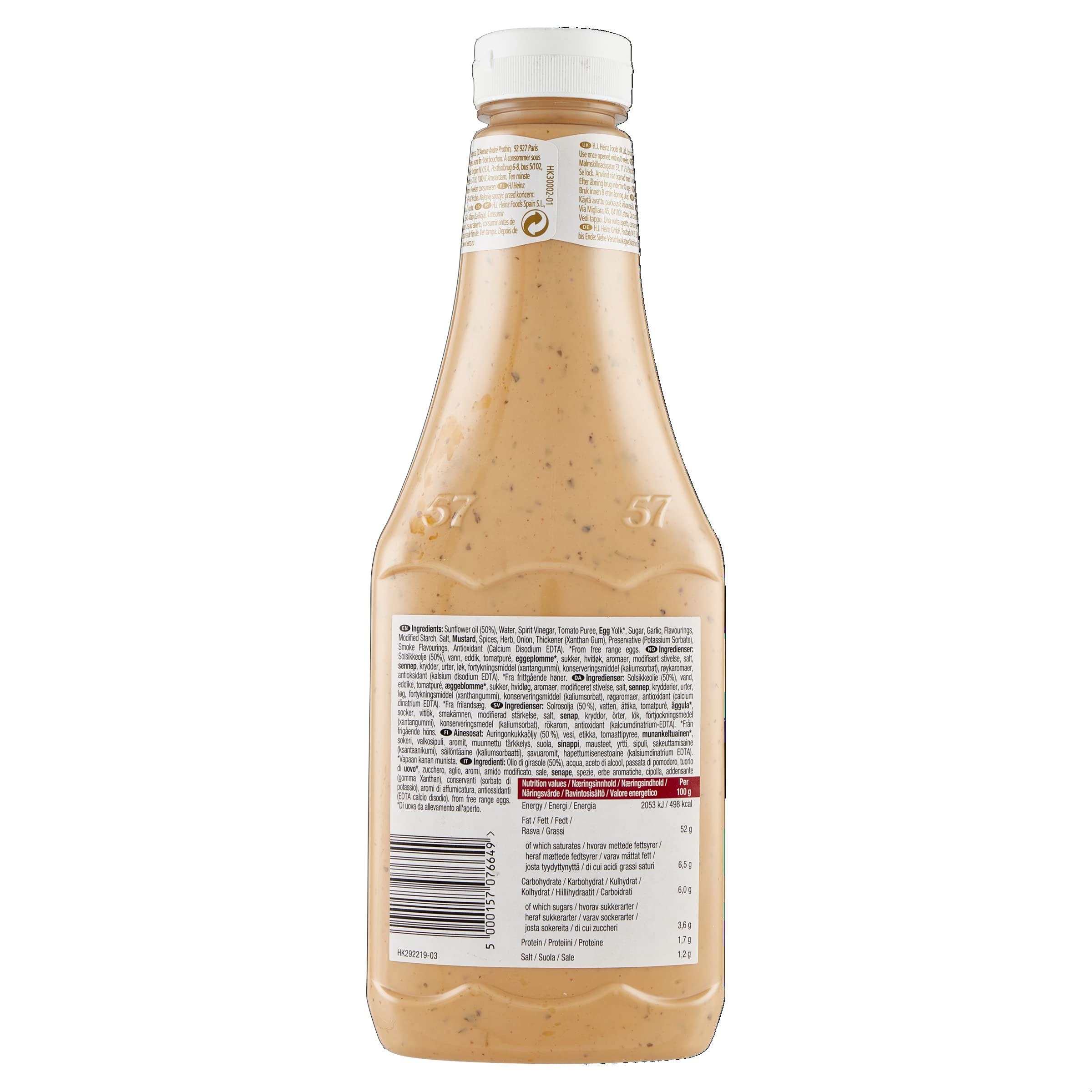 Heinz Smokey Baconnaise - 875 ml (6 Pezzi)