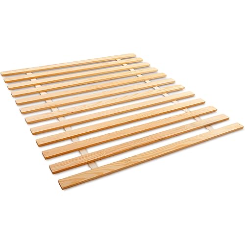 Hercules Xtreme Bed Support Slats, Heavy-Duty Solid Pine Wood Bunkie Board, King Size