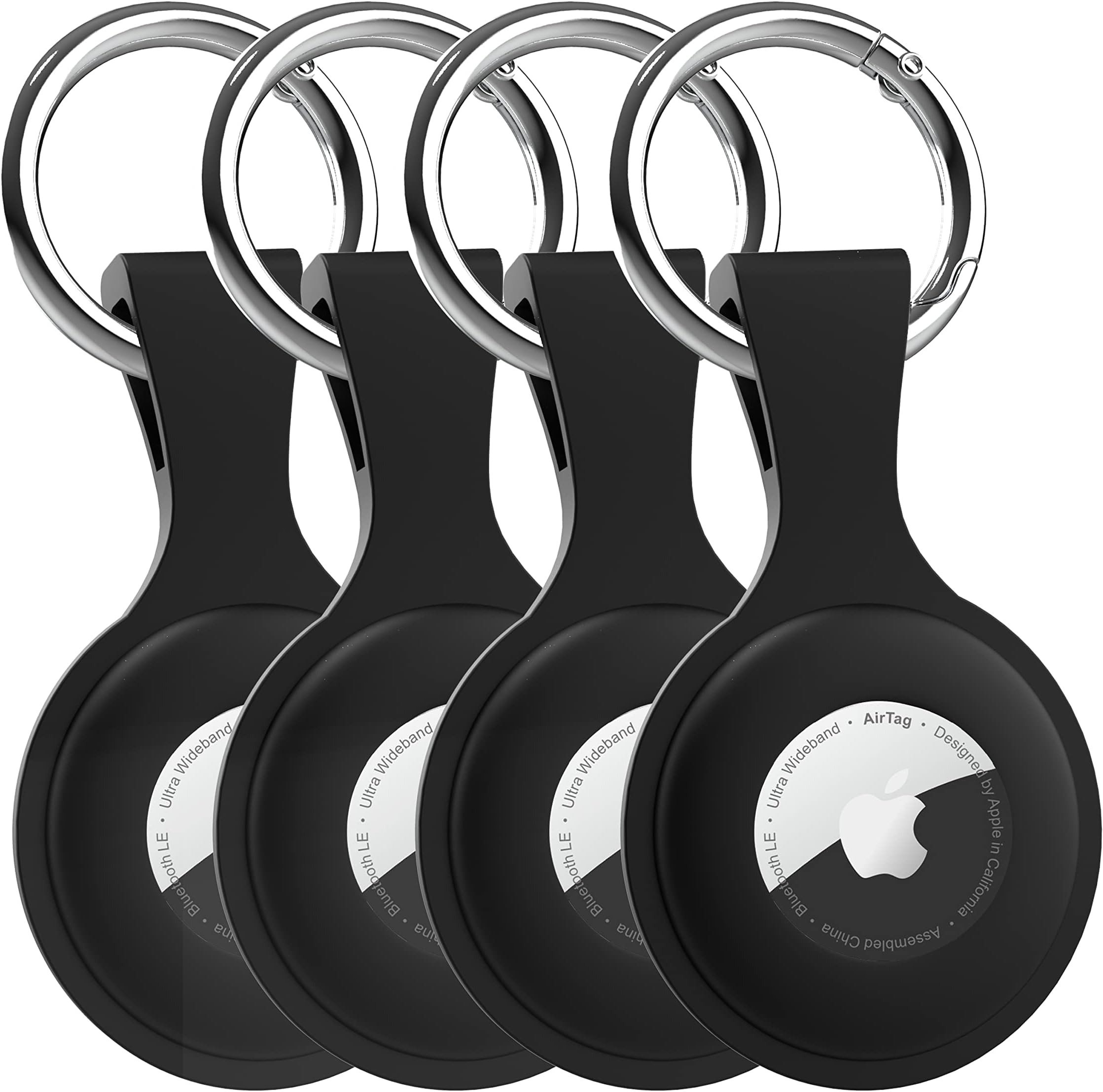 4 Pack AirTag Holder with Keychain wanchel AirTag case with AntiLost