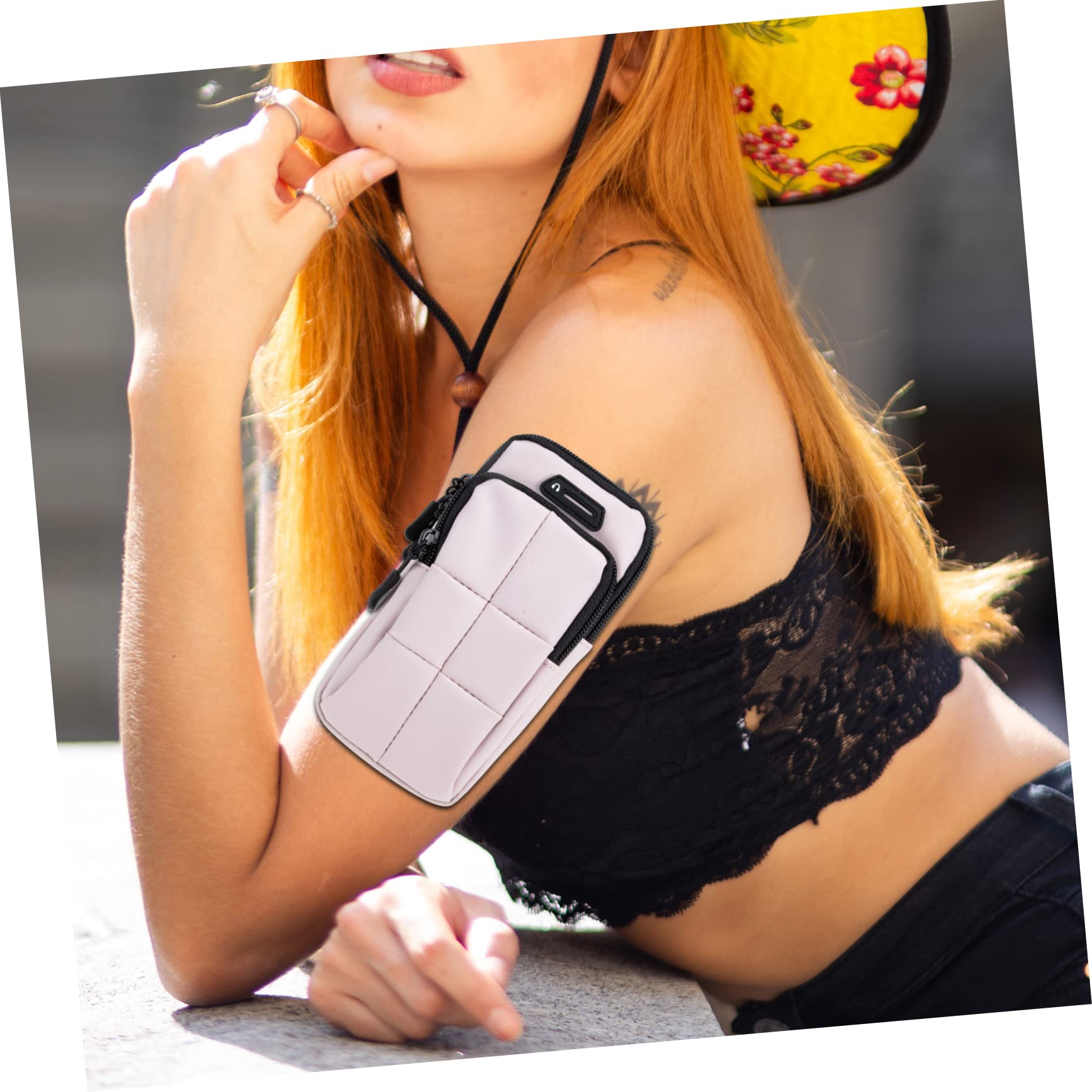 Uonlytech 3pezzi Fascia Da Braccio Per Smartphone Porta Cellulare e Leggera Sacchetto Per Running e Sport Pouch Per Telefono Con Doppia Cerniera e Design Compatto Adatta Per Viaggi e