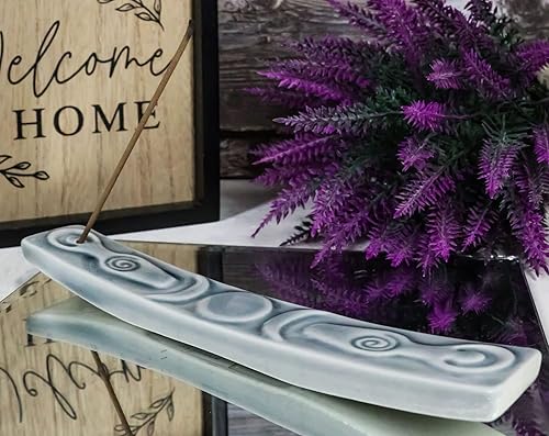 Miniatura 8 de Ebros Gift Wicca Chamán en espiral Luna Sagrada Triple Diosa Incienso Stick Holder Quemador Estatuilla Media Luna Menguante Completo Fragancia Hogar