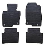 Car Floor Mats Custom Fit for Mazda CX 5 CX-5 SUV 2025 2024 2023 2022 2021 2020 2019 2018 2017 Odorless Washable Rubber Foot Heavy Duty Anti-Slip All Weather Car Floor Liner-Black
