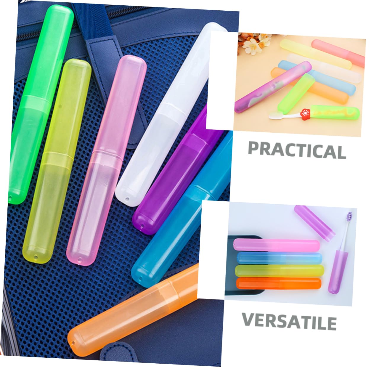Alipis 105 Piezas Estuche para Cepillos De Color Pasta Caja De Cepillo De Porta Cepillos De Estuche De Viaje Portador De Pasta De Páginas