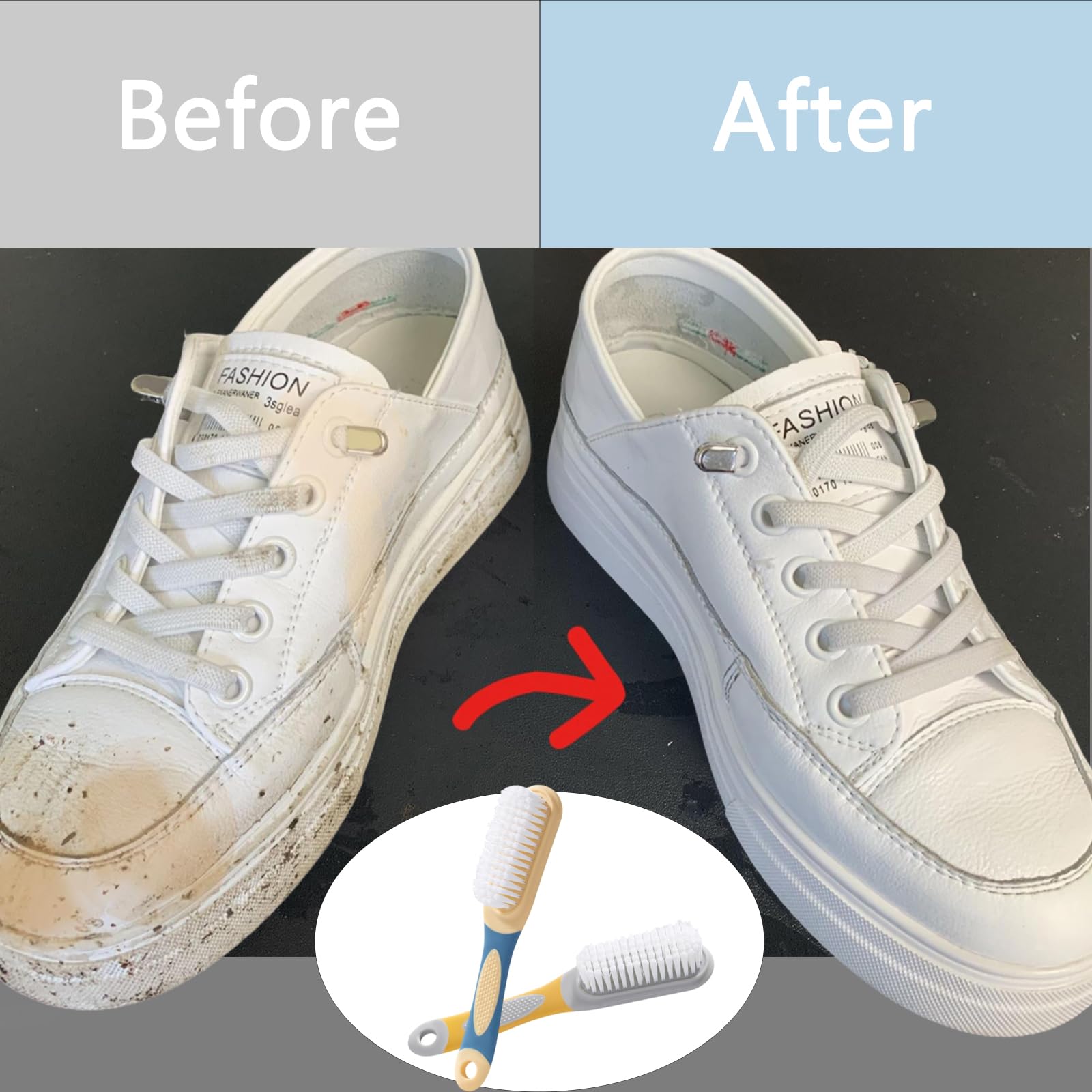 4 Brosses à Chaussures Souples - Poils Doux - Poignée Ergonomique - Nettoyage Chaussures Et Textiles