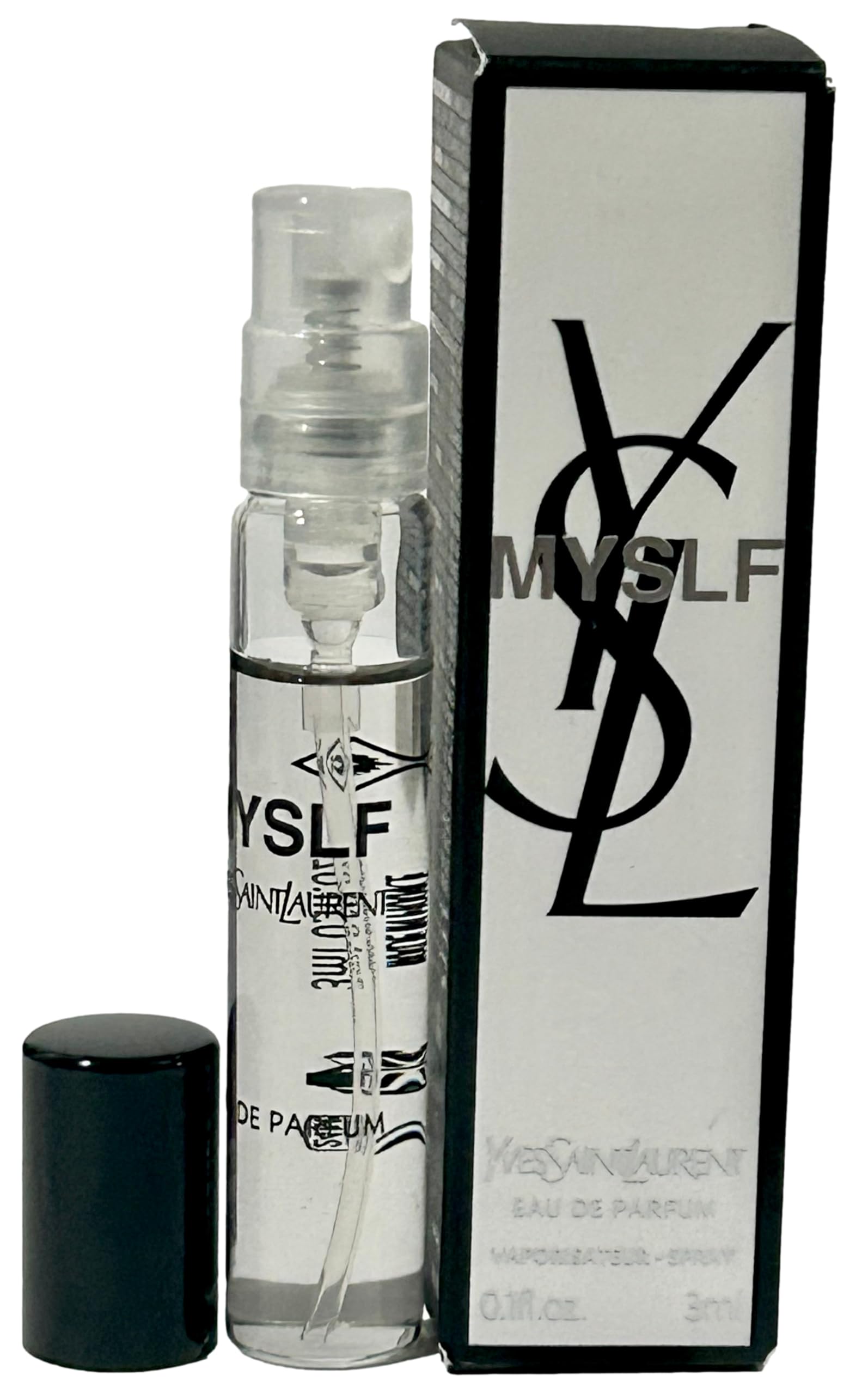 Yves Saint Laurent YSL Myslf MEN Perfume EDP MINI SMALL TRAVEL SAMPLE SPRAY SIZE 3 ml / 0.1 Fl oz - 2883