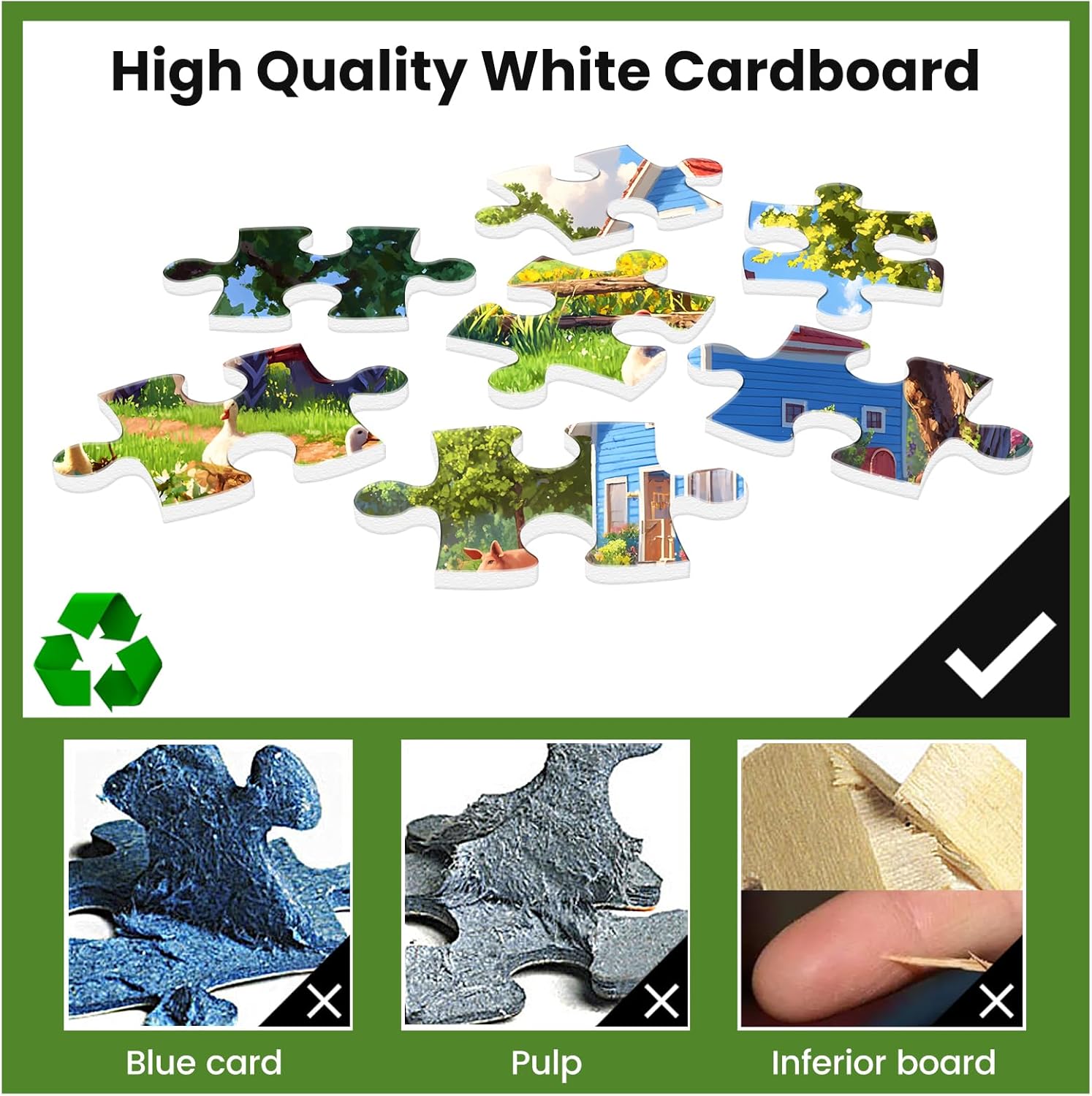 Jigsaw Puzzles 500 Pieces for Adults Farm Puzzles 500 Pieces Adult Puzzles Games Family Challenging Game Great Gift Idea 20.5x15IN