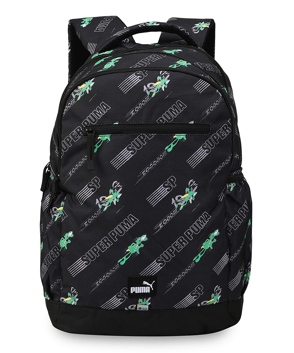 puma Unisex-Kids, SUPER Backpack, Black-Super AOP, (9263501)-picture-12