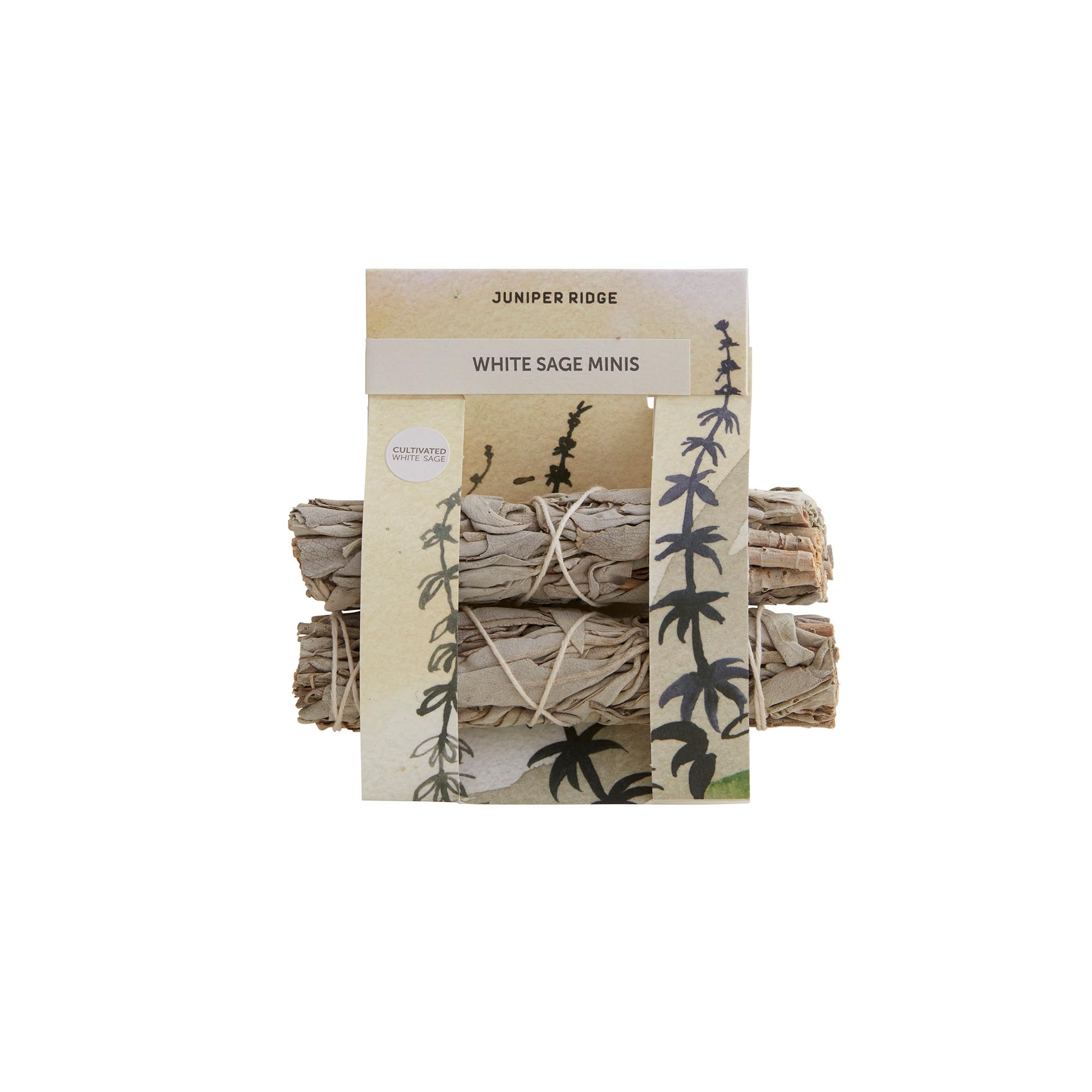 Juniper Ridge Smudge White Sage Mini, 2 Count