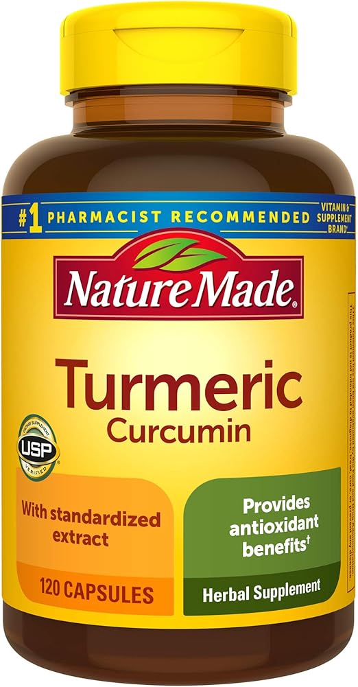Nature Made Turmeric Curcumin 500 mg, Herbal Supplement for