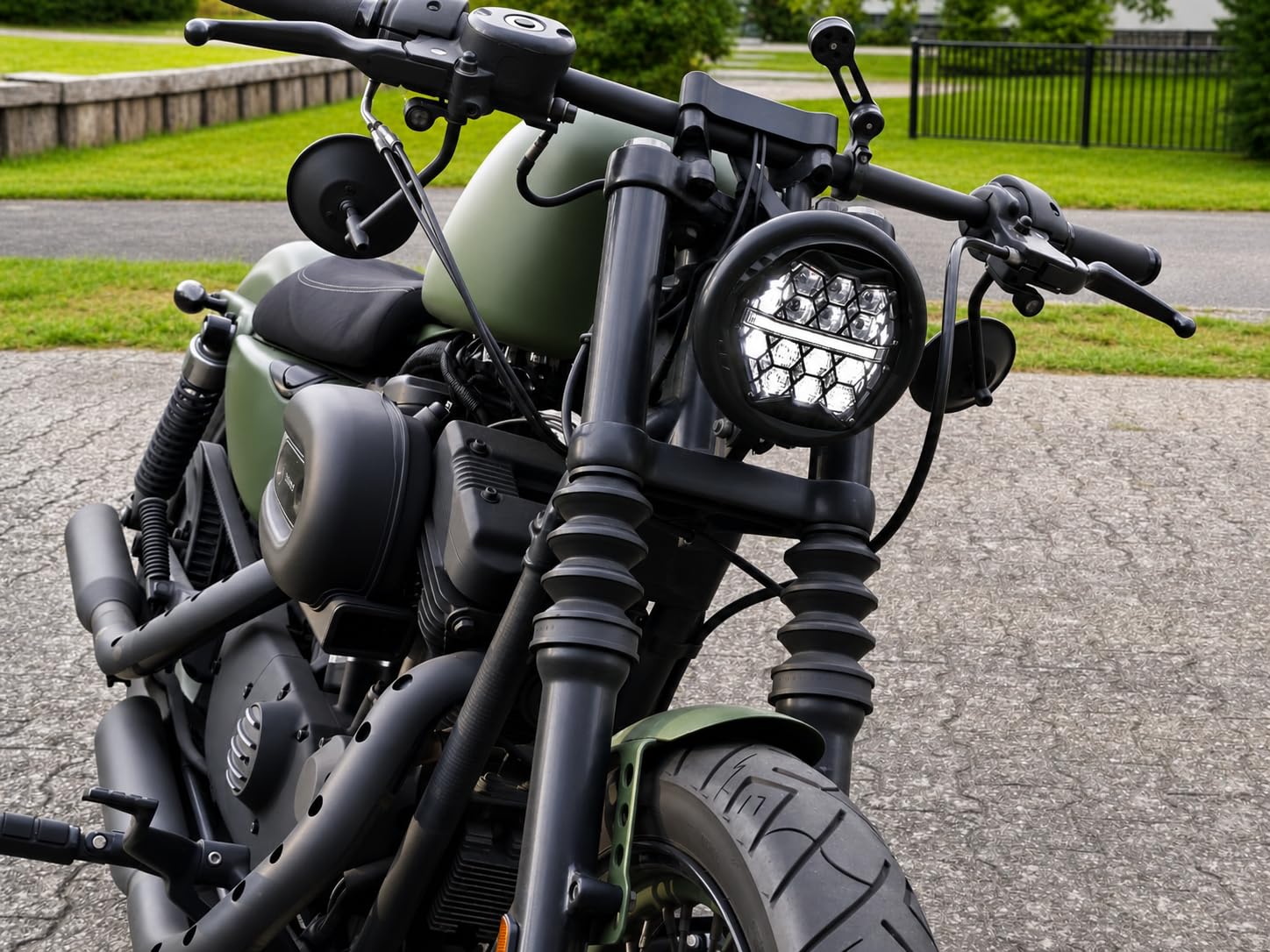 Motorize LED Scheinwerfer 5.75 Zoll kompatibel für Yamaha XS 650 1100 TX 750