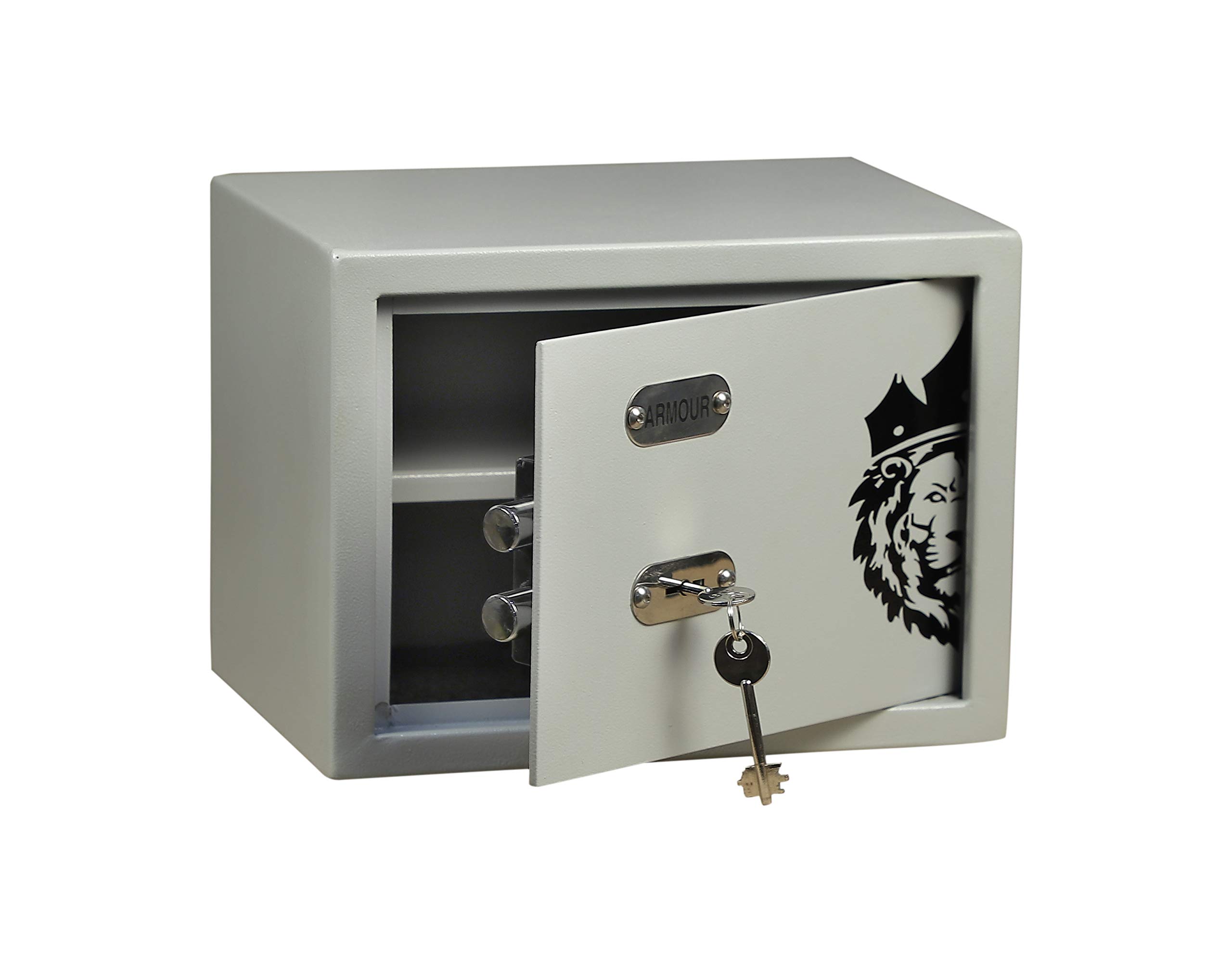 Buy Armour Safe (11 Litres) Mechanical Lock Box Safes for Storage Lockbox with Double Bitted