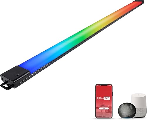 UltraPro Luces inteligentes Wi-Fi de 36 pulgadas para debajo del gabinete, cambio de color, compatible con Alexa, funciona con Google Assistant,
