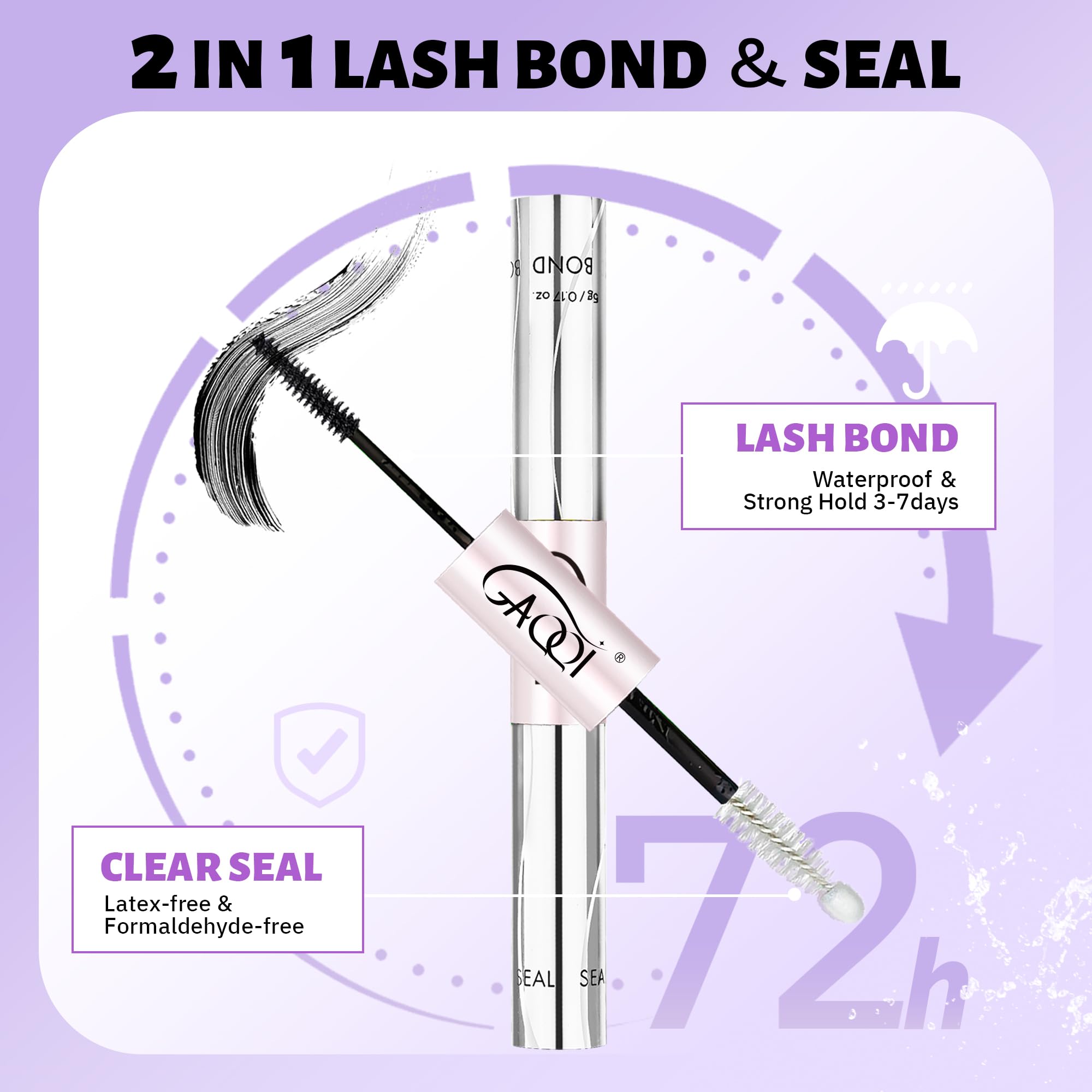 GAQQI Lash Glue & Remover Set - Professional Lash Extensions -3