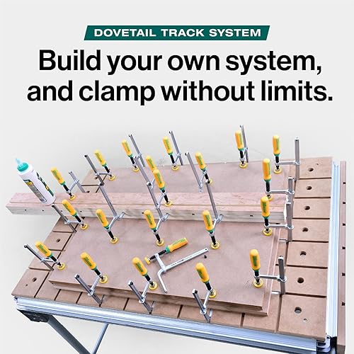 Miniatura 5 de MICROJIG GRR-RIPPER DVC-538K2 - Abrazaderas de cola de milano amarillo y verde