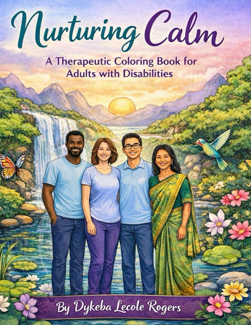 Nurturing Calm: A Therapeutic Coloring Book for Adults with Cognitive or Intellectual Disabilities