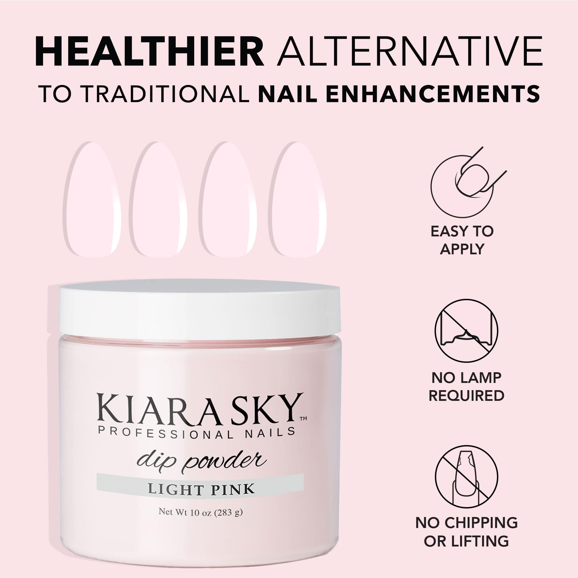 Kiara Sky Dip Powder Essentials 10 oz Refill Light Pink