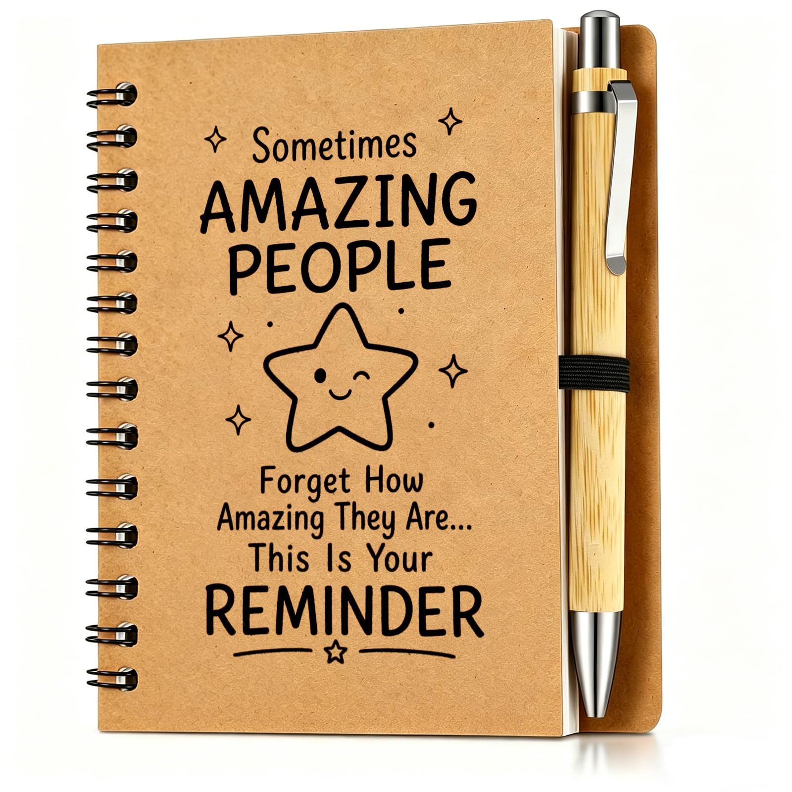 Mitibet Thank you gifts for women, teacher gift for men, colleague leaving present, inspirational notebook and pen set, coworker appreciation items, amazing leaving gift for friend, 2 Pcs set