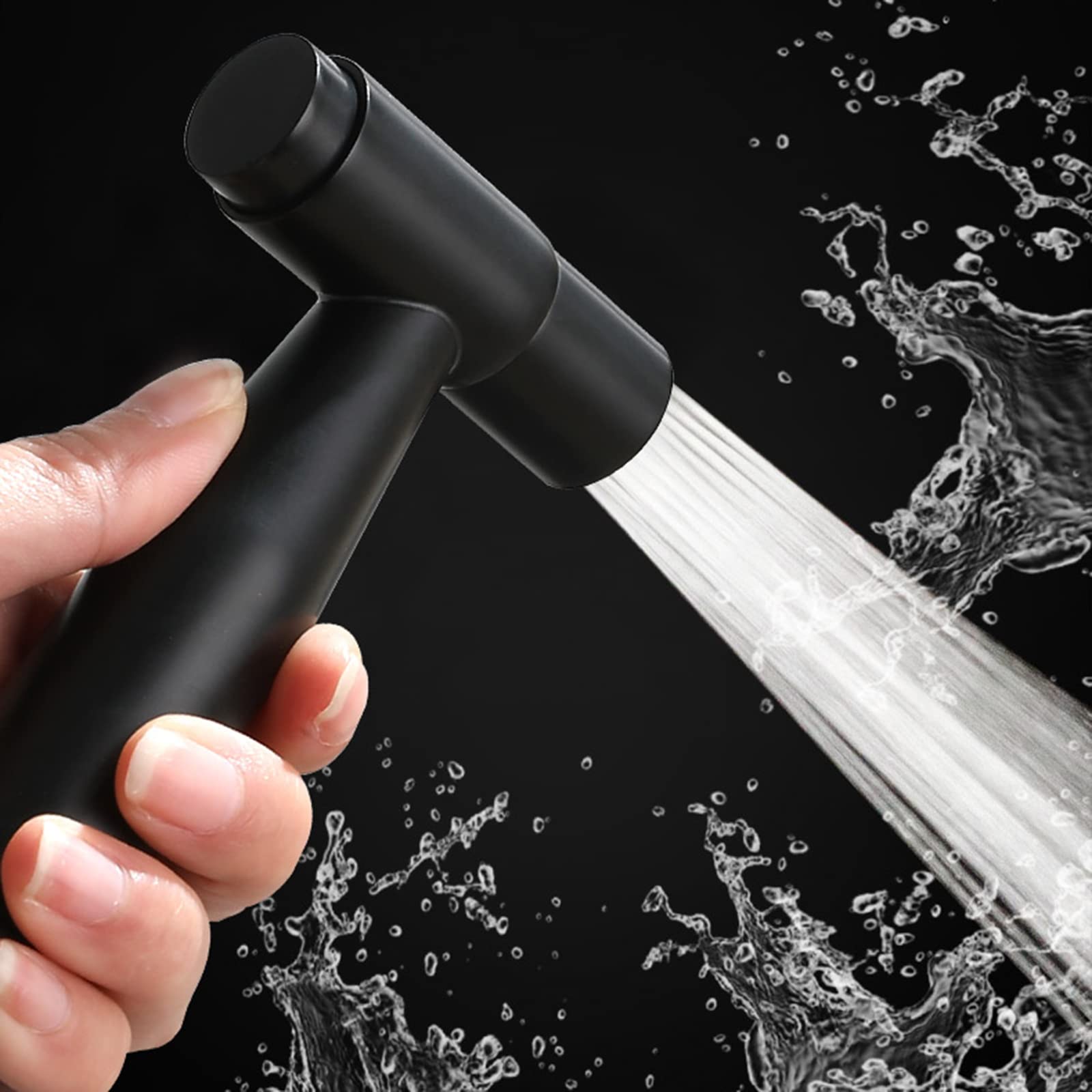 Bidet toaletowy spray czarny kran prysznicowy bidet opryskiwacz toaletowy ręczny zestaw bidetu toaleta głowica prysznicowa opryskiwacz ze stali nierdzewnej czarna toaleta dysza do czyszczenia toalety
