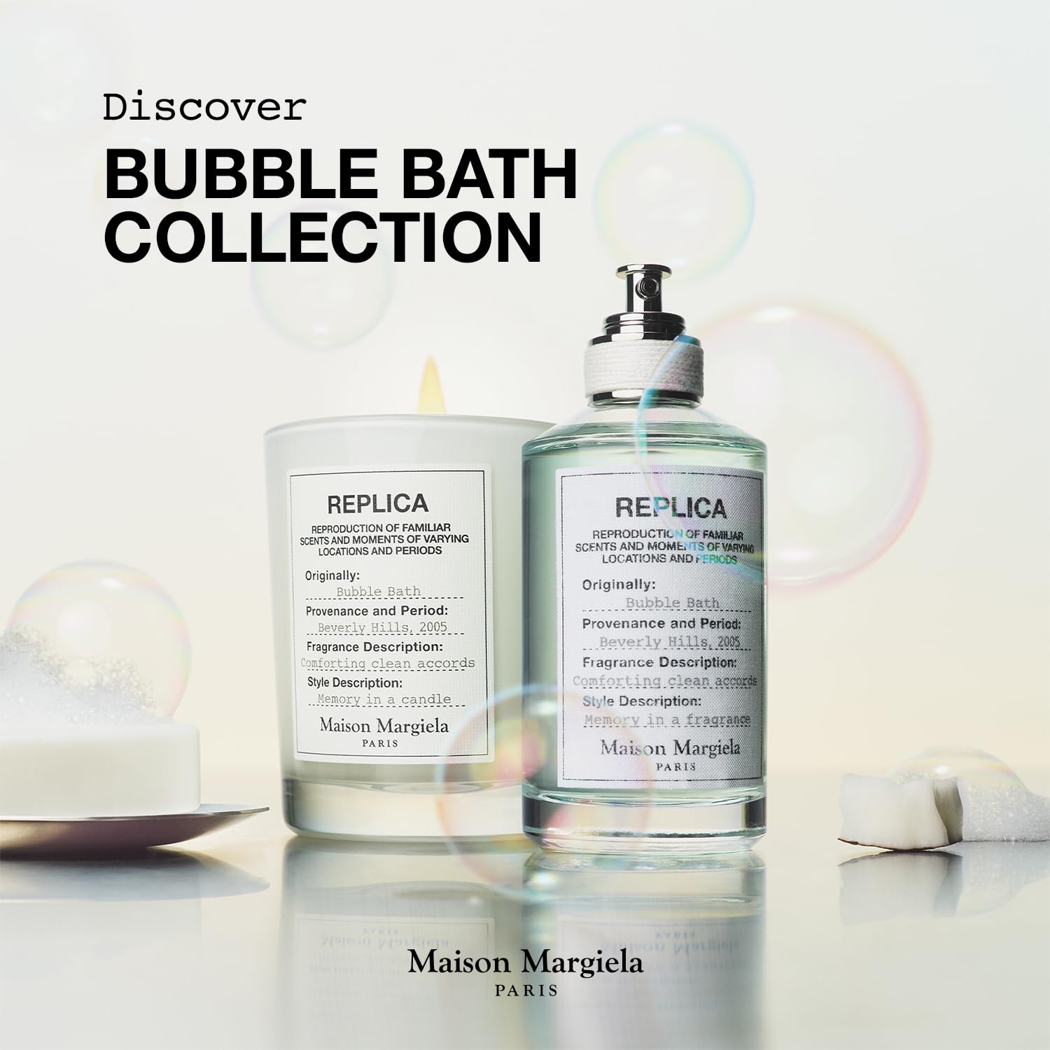 Maison Margiela - Replica - Bubble Bath Eau de Toilette - Fresh Fragrance - With Soap Bubbles, Rose & Coconut Milk - Image 7