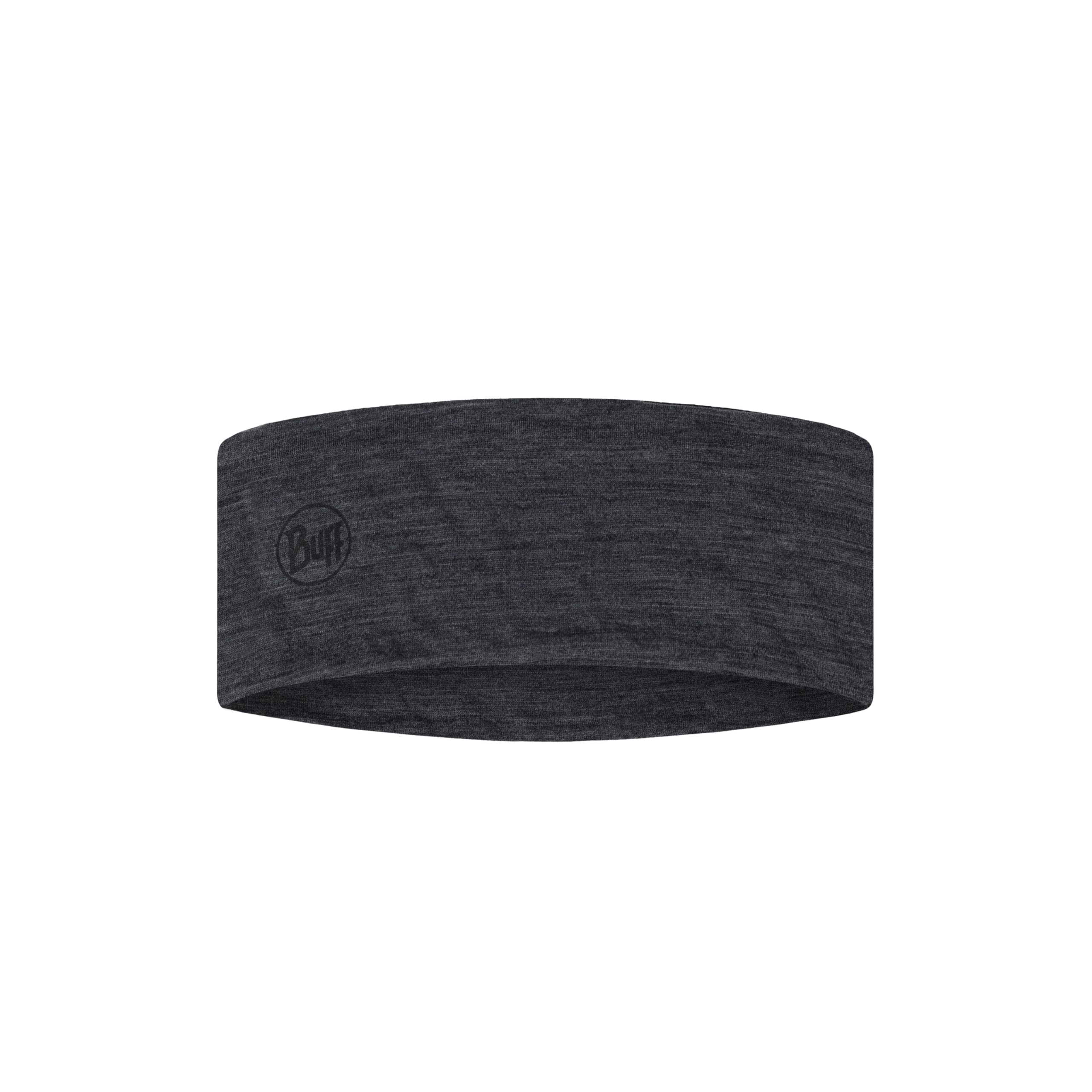 BUFF®| Headband LW Merino Wool Headband Man Women Adult Temperature Regulating, 100% Merino Wool, Open Air, Sustainable, Lightweight, Comfort, One size, Dark Grey