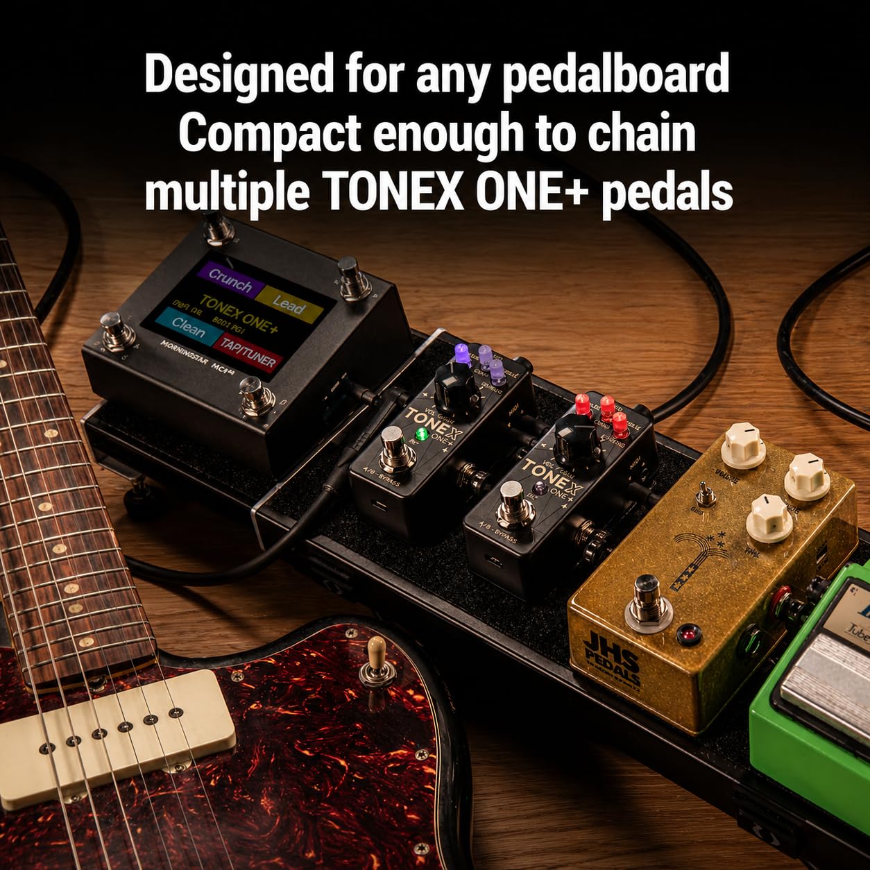 IK Multimedia TONEX ONE+ AI amplificatore per chitarra e pedale effetti con editing wireless Bluetooth, controllo MIDI, interfaccia audio USB, oltre 60.000 modelli di tono, simulatore compatto di