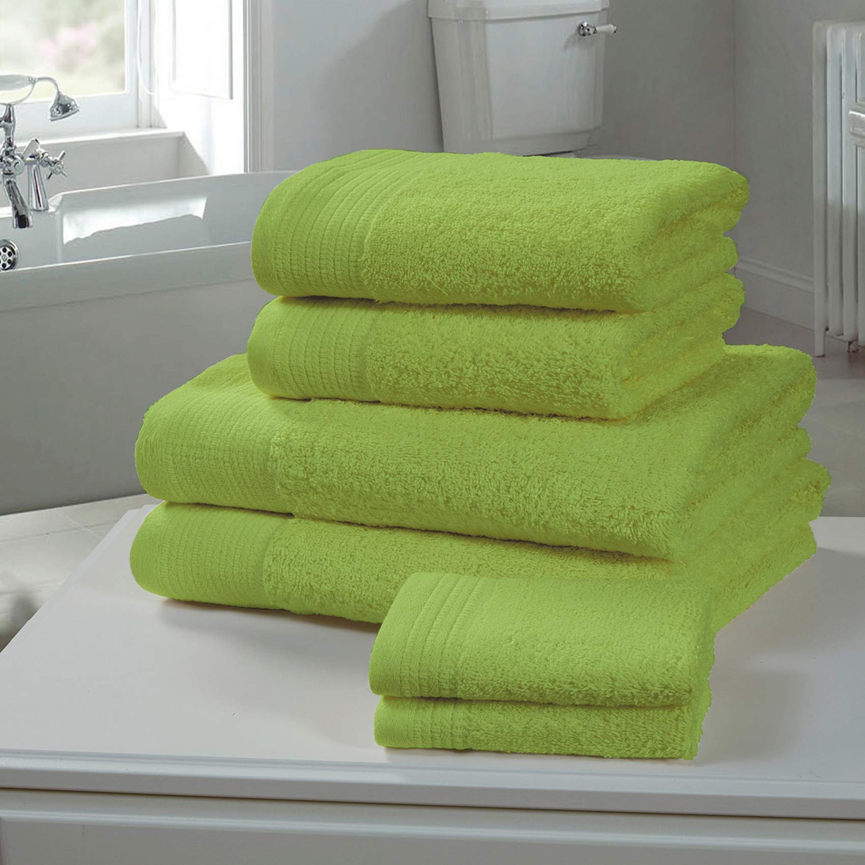 ARR ARR Egyptian Cotton Bath Sheet Bale Lime 6 Piece 600gsm