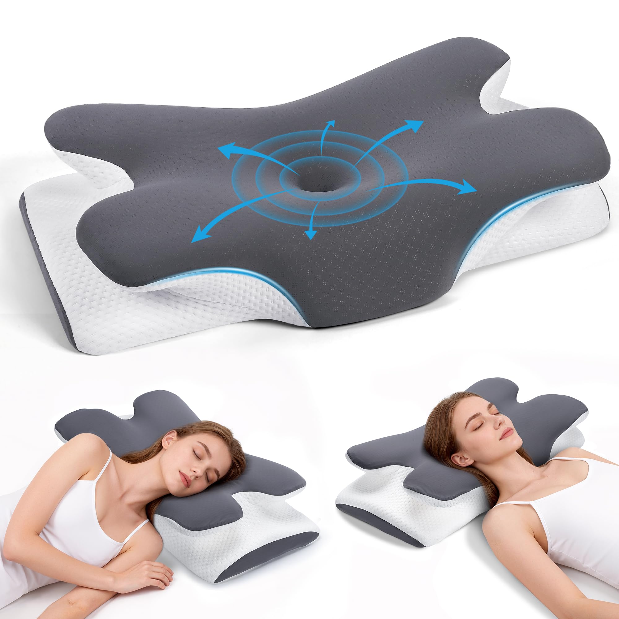 Amazon｜【TKランキング入り同款商品】Homsee 枕 首が痛くならない
