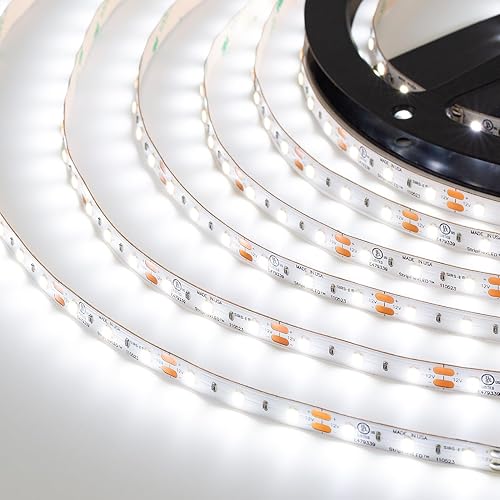 Miniatura 2 de SIRS-E Fabricado en Estados Unidos, tira de luces LED blancas, tira de luz de cinta FlexLED de grado profesional, listado UL 12V 60 LEDsm blanco