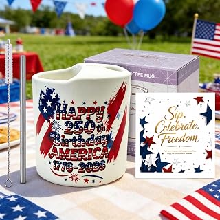 Classic 250th anniversary ceramic coffee mug 4th of july cups 250 anniversary usa merchandise Cup ceramic coffee cups gifts for men, women