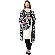 DUPATTA BAZAAR Womans Embroidered Soft Chiffon Chunni,Dupatta, Stole